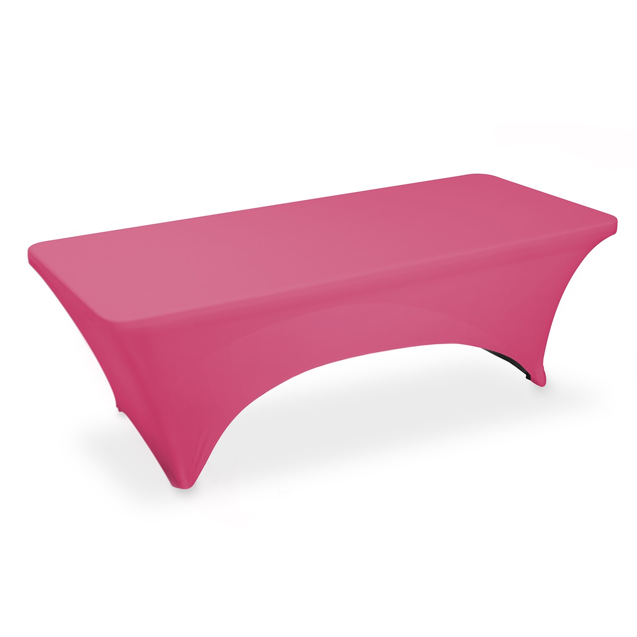 Lann's Linens - Fitted Stretch Tablecloth for Rectangular Table - Wedding / Banquet / Trade Show - Spandex Cloth Fabric Cover